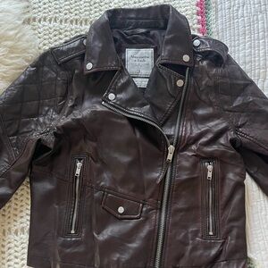 Abercrombie & Fitch Kids Dark Brown Biker Jacket